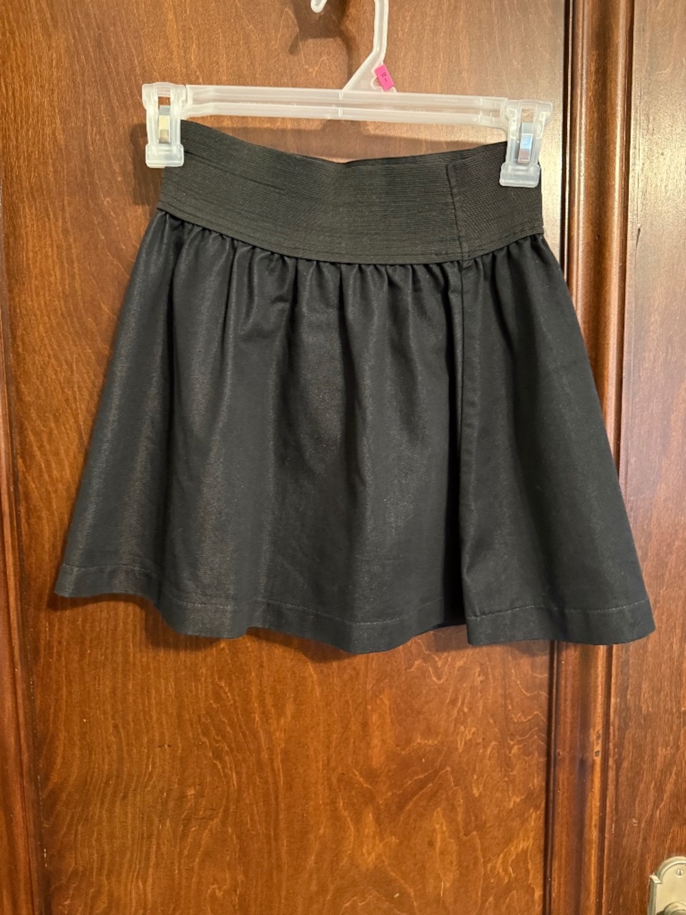 Black mini skirt